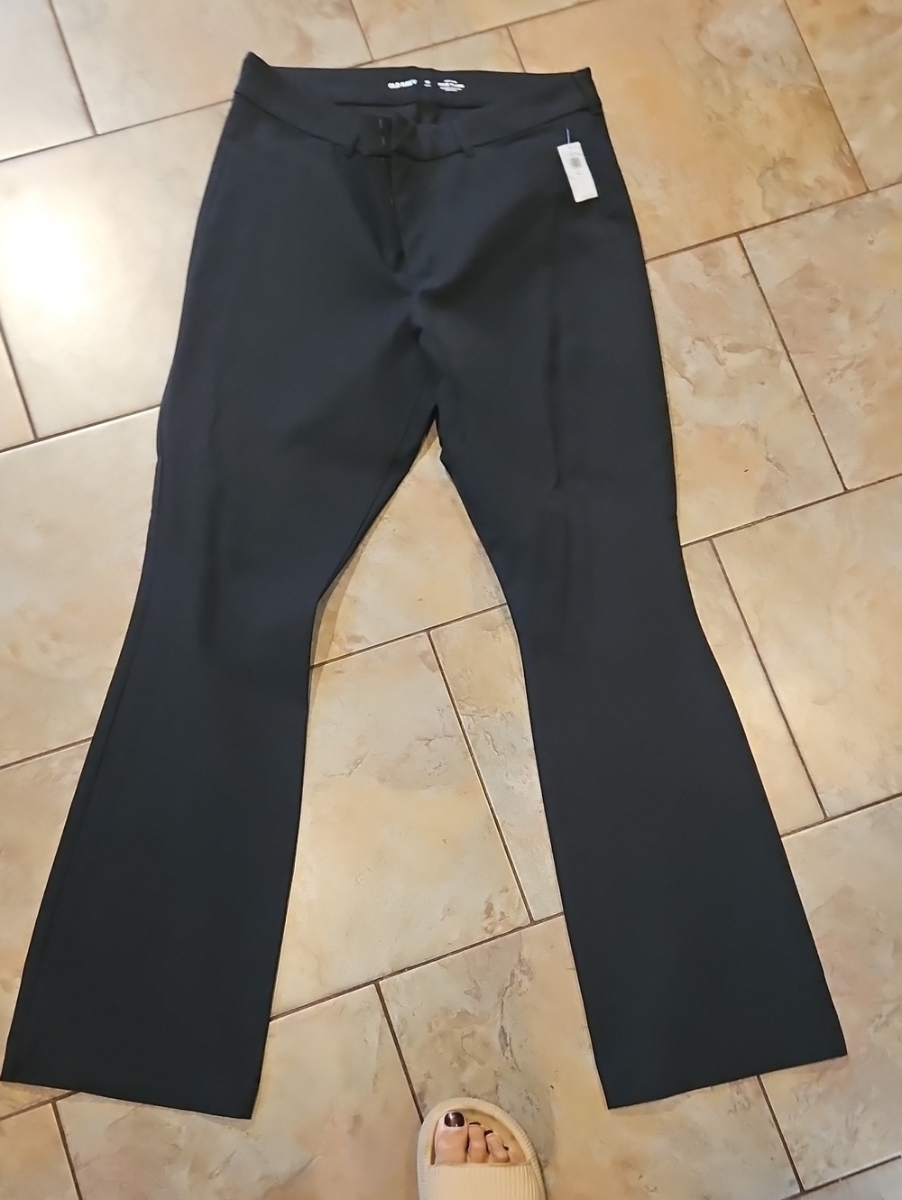 Old Navy Black Boot-Cut Dress Pants
